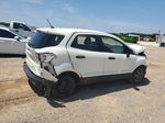 2019 Ford Ecosport S White vin: MAJ3S2FE9KC295354