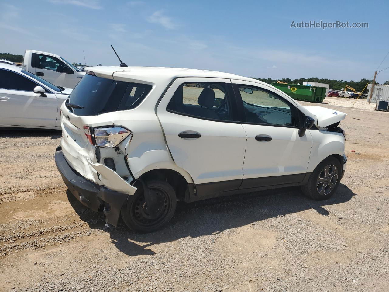 2019 Ford Ecosport S White vin: MAJ3S2FE9KC295354