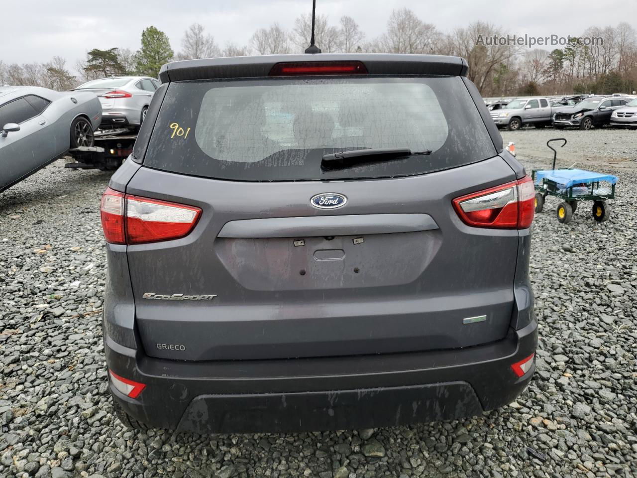 2020 Ford Ecosport S Серый vin: MAJ3S2FEXLC312406