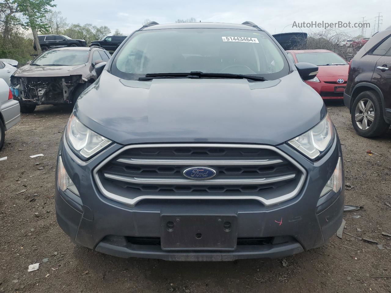 2019 Ford Ecosport Se Gray vin: MAJ3S2GE0KC250527