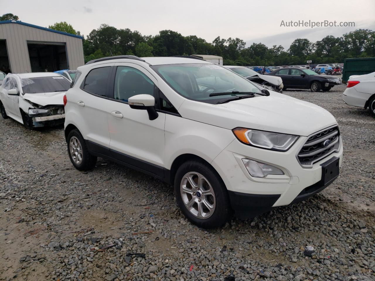 2019 Ford Ecosport Se White vin: MAJ3S2GE0KC263391