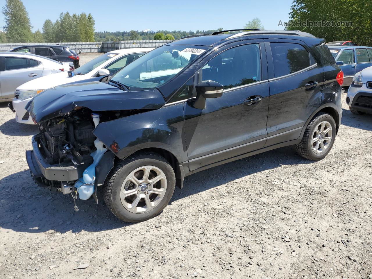 2019 Ford Ecosport Se Черный vin: MAJ3S2GE0KC277887