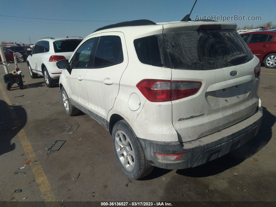 2019 Ford Ecosport Se Белый vin: MAJ3S2GE0KC281325