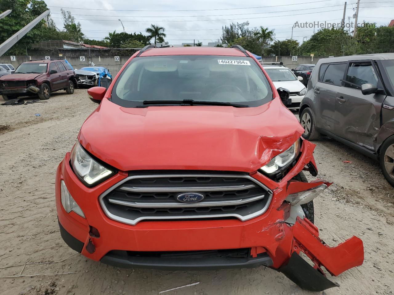 2019 Ford Ecosport Se Red vin: MAJ3S2GE0KC282880