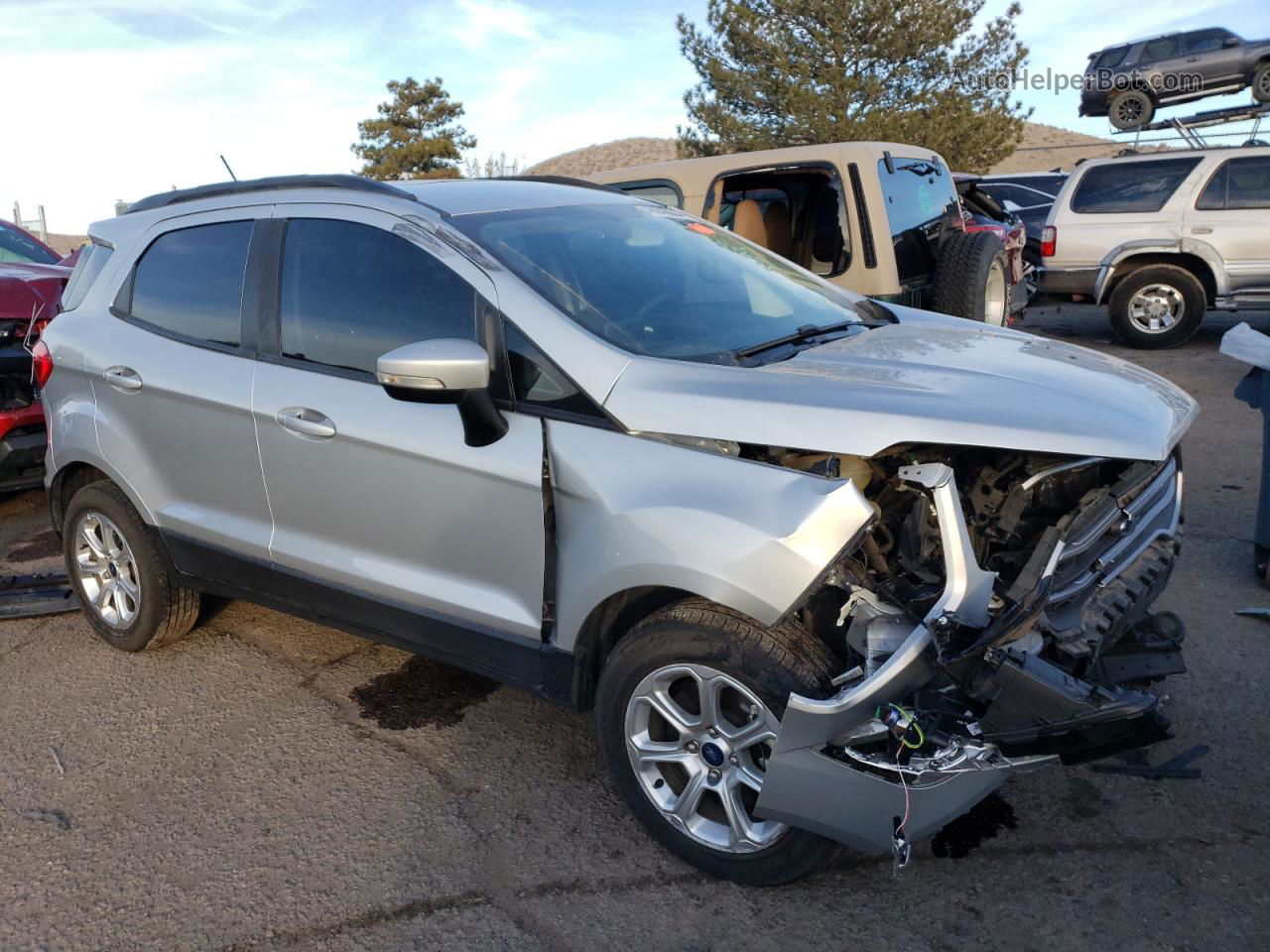 2020 Ford Ecosport Se Silver vin: MAJ3S2GE0LC348118