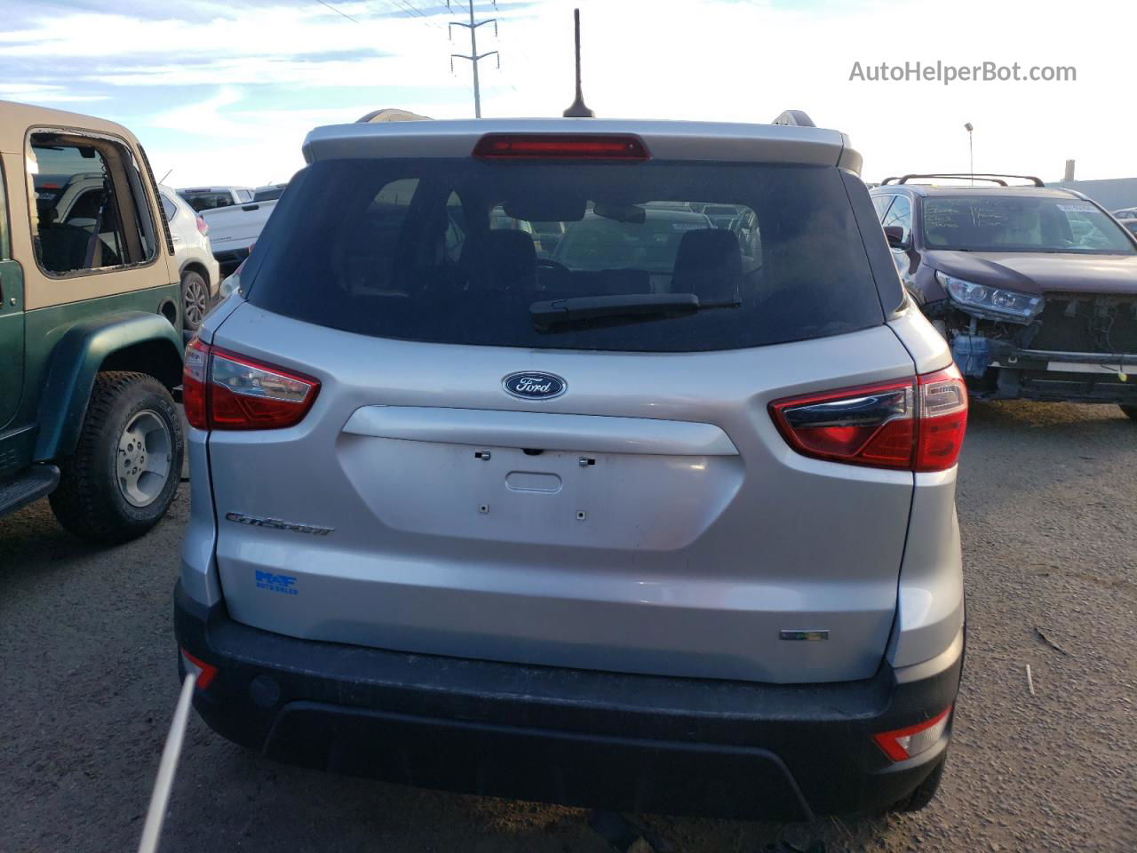 2020 Ford Ecosport Se Silver vin: MAJ3S2GE0LC348118