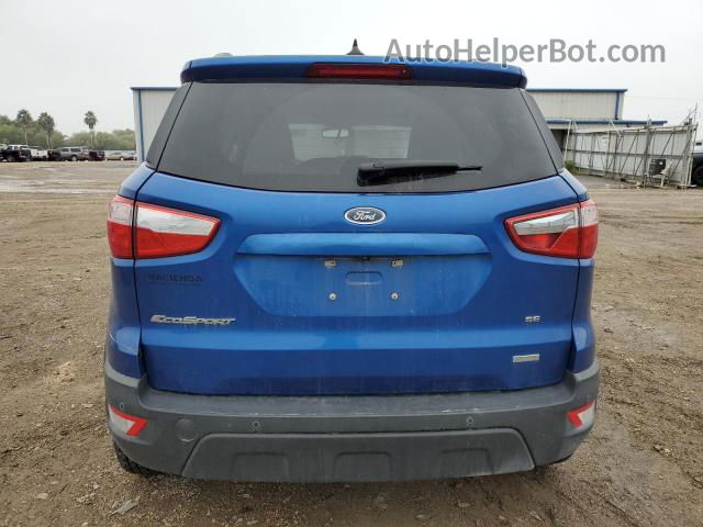 2019 Ford Ecosport Se Синий vin: MAJ3S2GE1KC268941