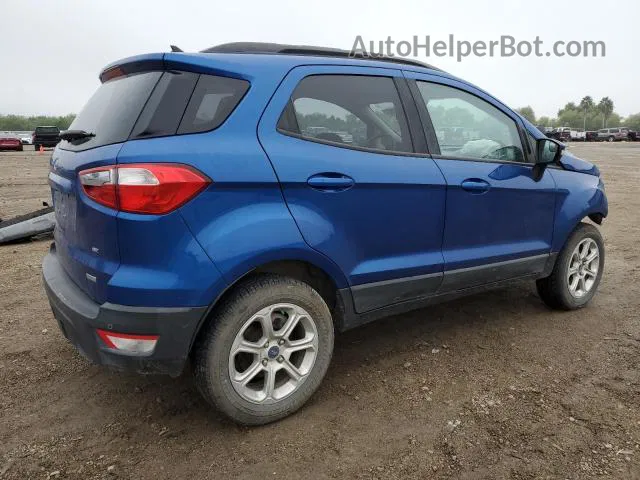 2019 Ford Ecosport Se Blue vin: MAJ3S2GE1KC268941