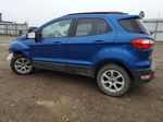 2019 Ford Ecosport Se Синий vin: MAJ3S2GE1KC268941