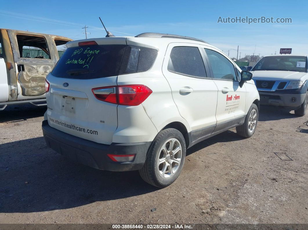 2019 Ford Ecosport Se Белый vin: MAJ3S2GE1KC269183