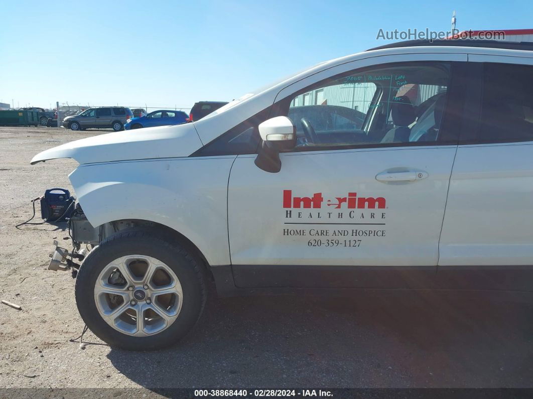 2019 Ford Ecosport Se White vin: MAJ3S2GE1KC269183