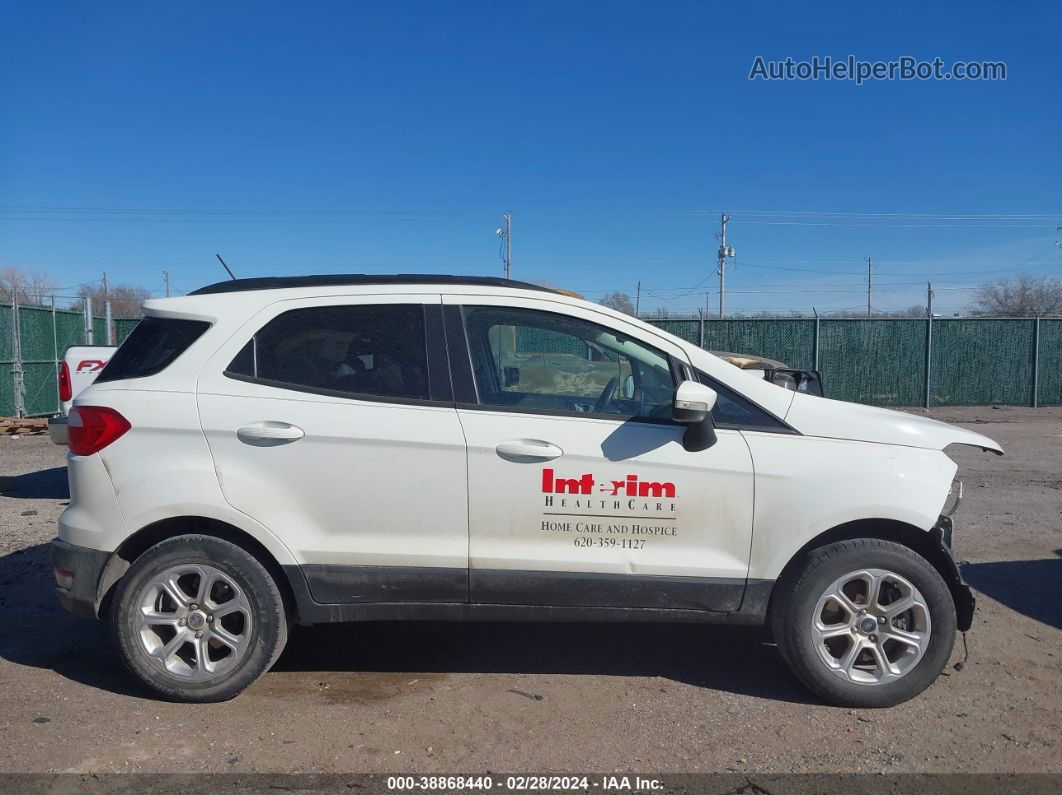 2019 Ford Ecosport Se White vin: MAJ3S2GE1KC269183