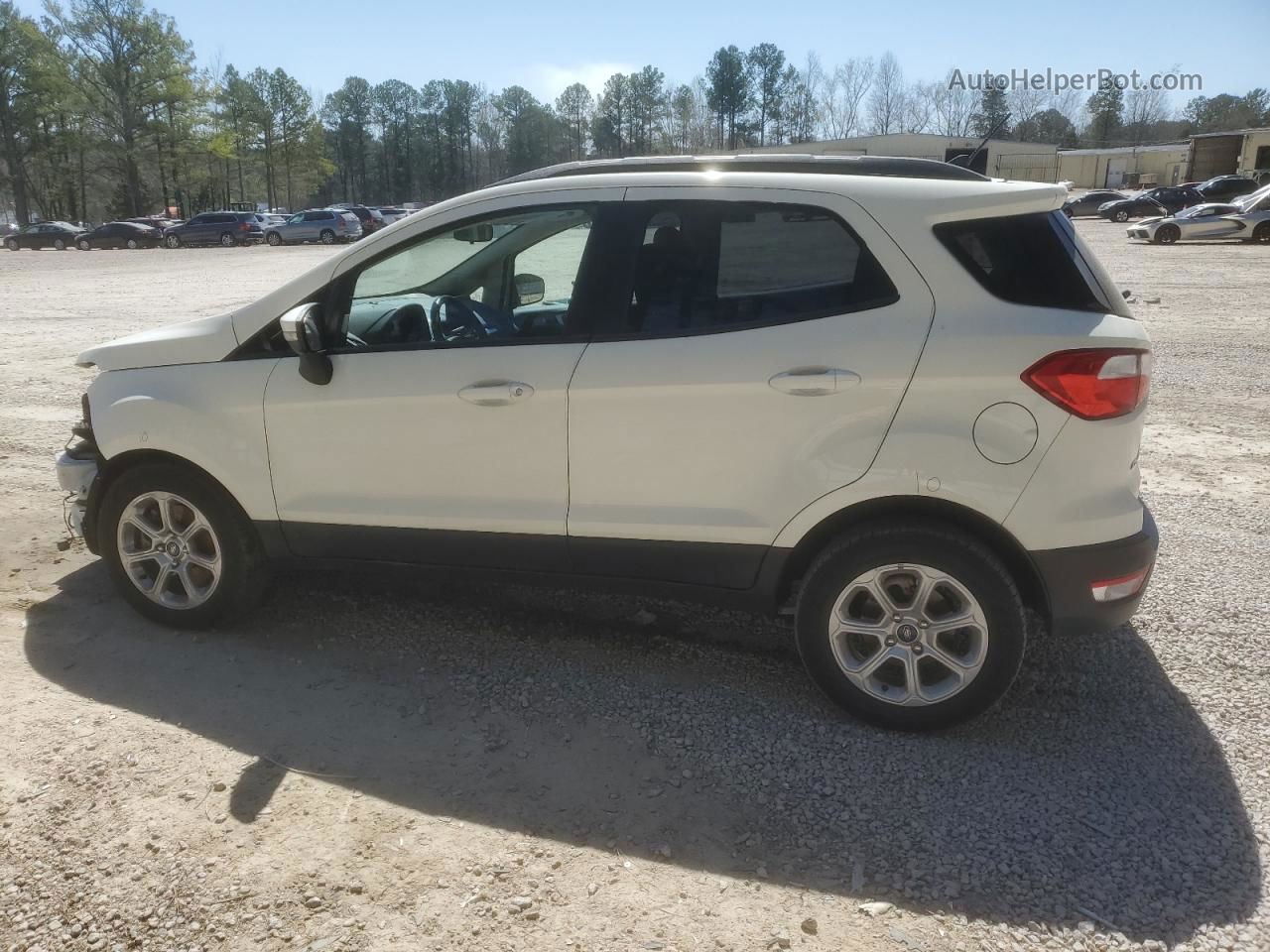 2019 Ford Ecosport Se White vin: MAJ3S2GE1KC292186