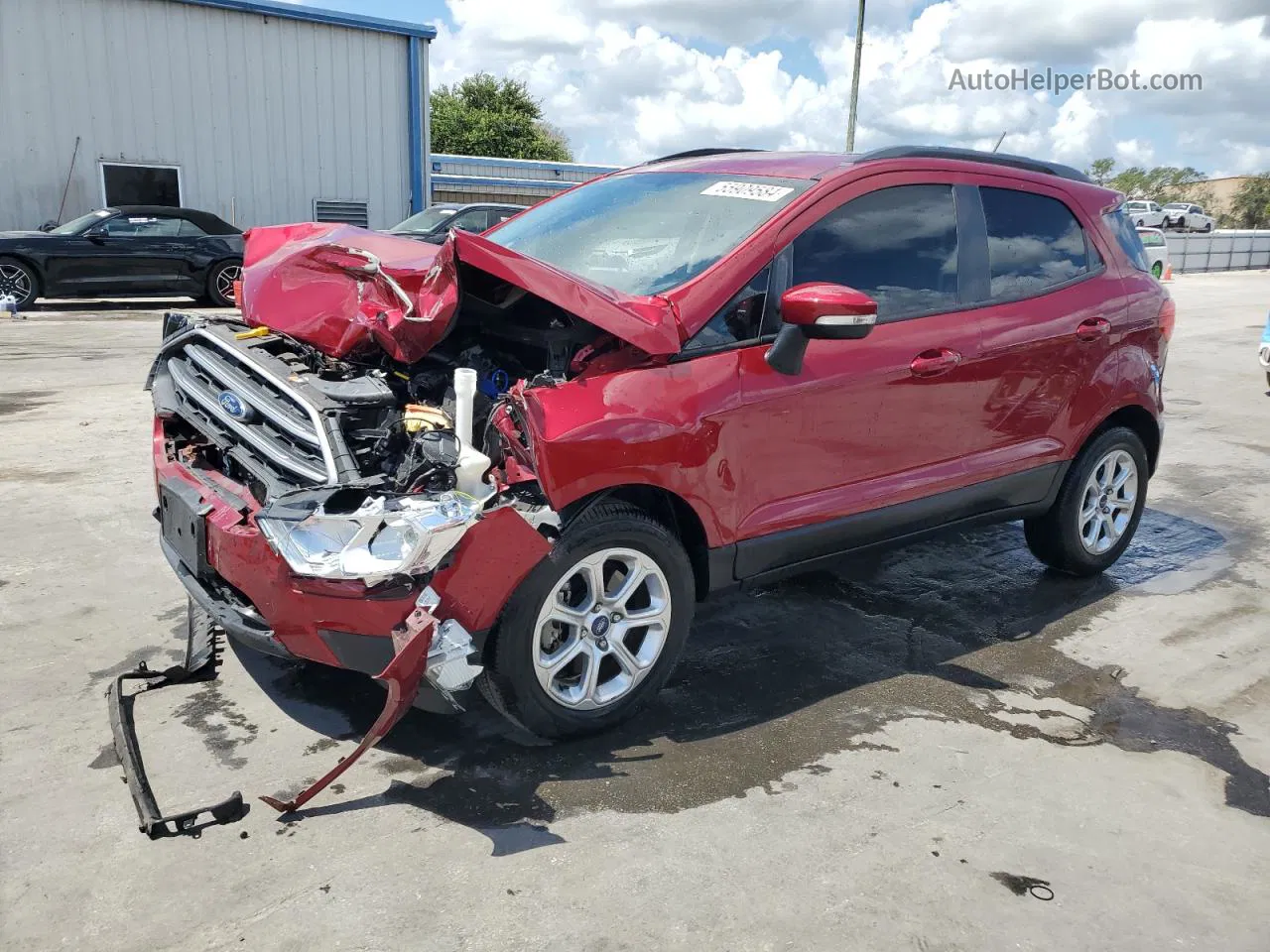 2019 Ford Ecosport Se Red vin: MAJ3S2GE1KC308435