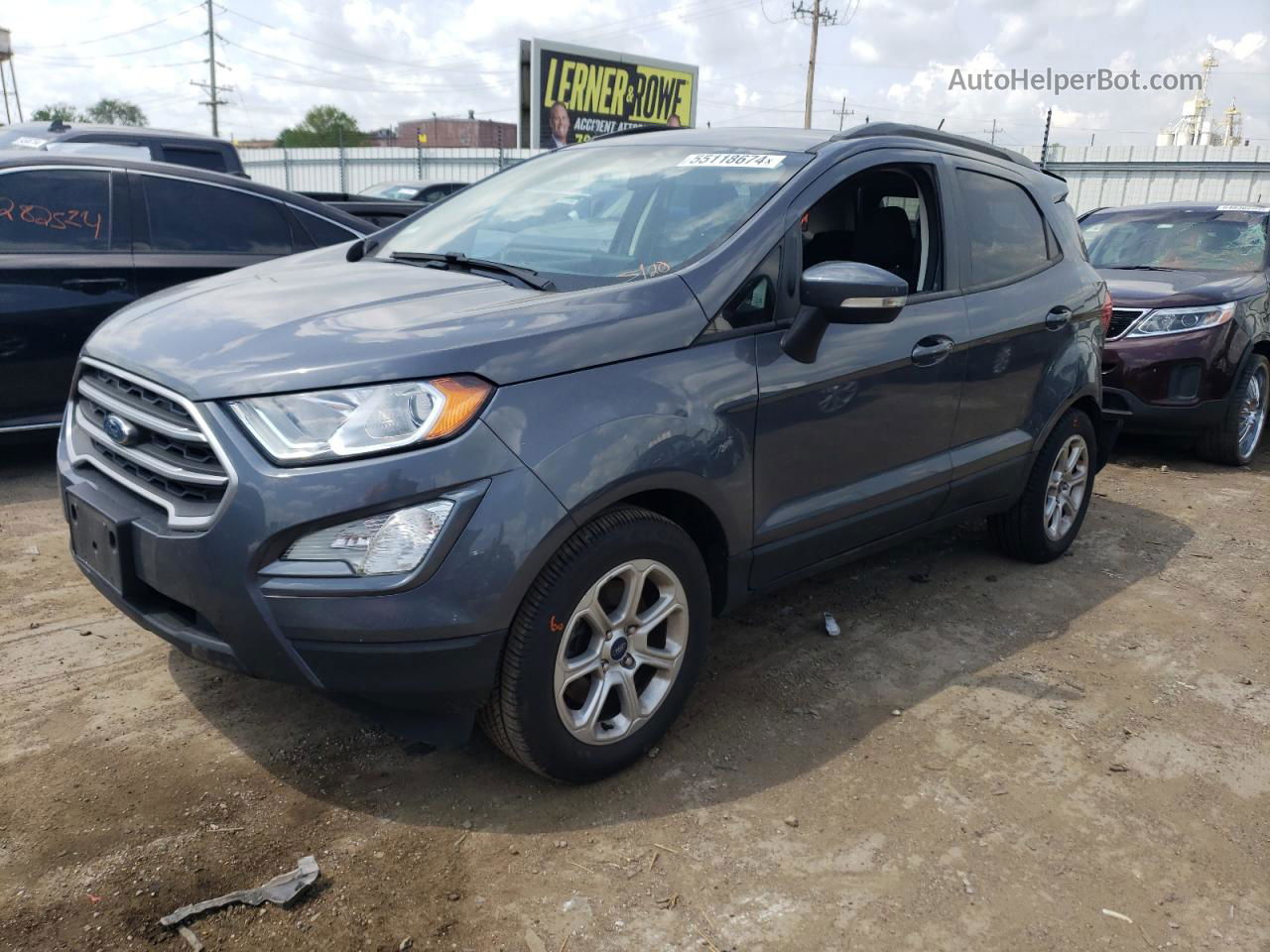 2020 Ford Ecosport Se Серый vin: MAJ3S2GE1LC334387