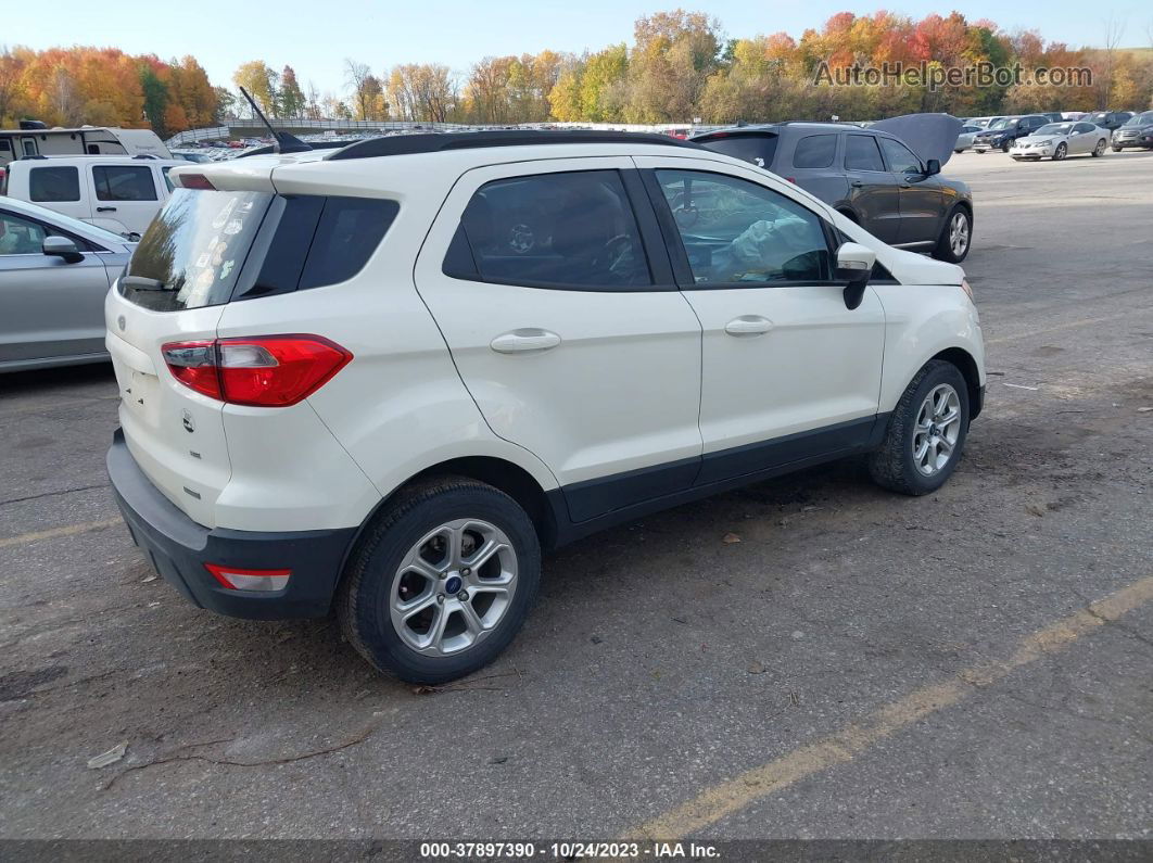 2020 Ford Ecosport Se White vin: MAJ3S2GE1LC393200