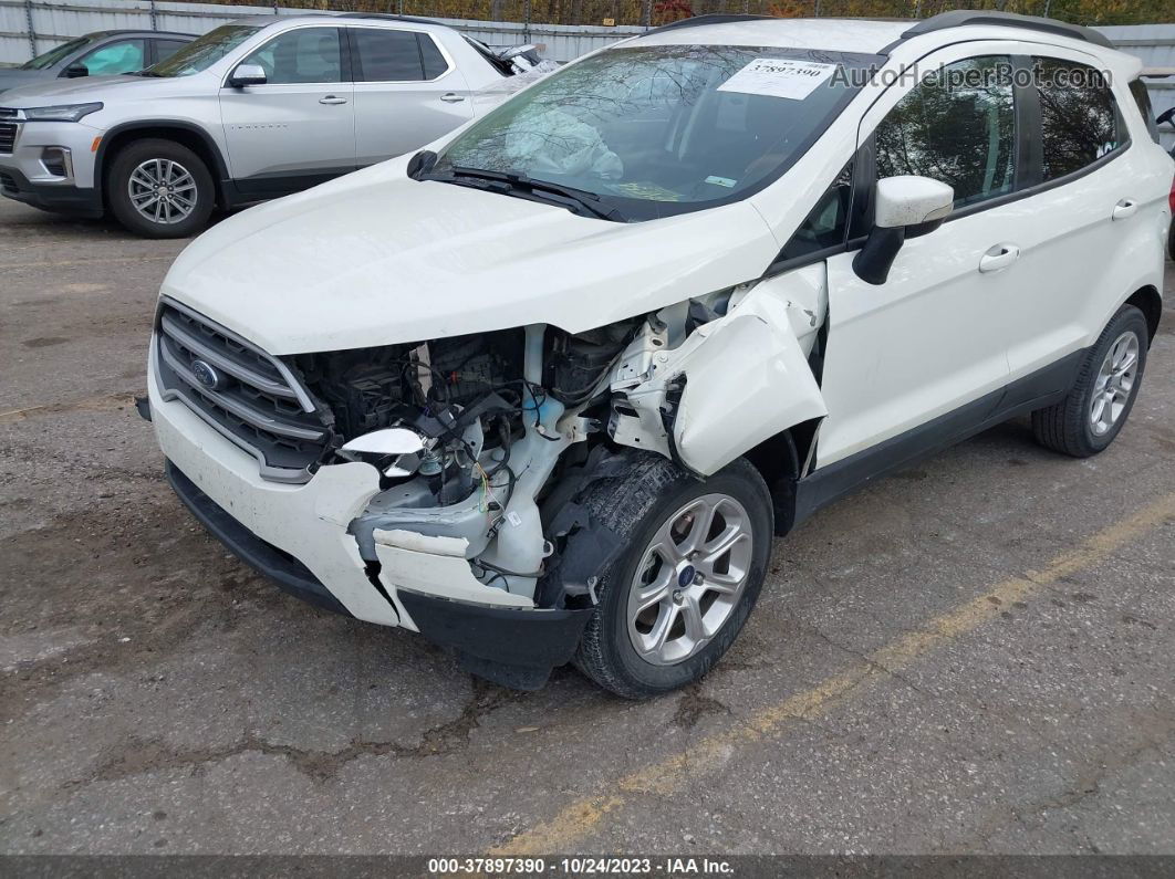 2020 Ford Ecosport Se White vin: MAJ3S2GE1LC393200