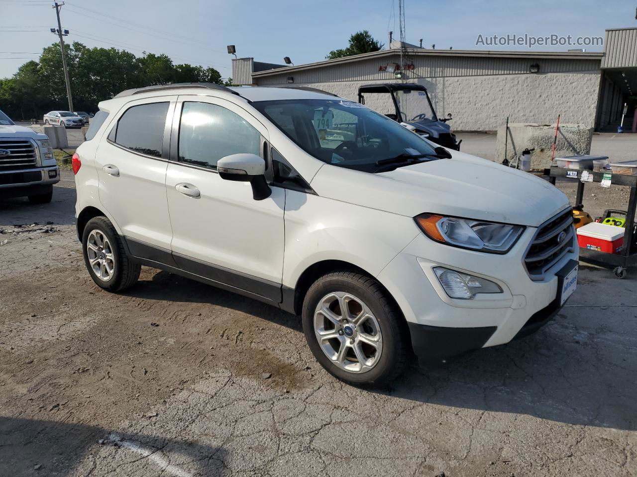 2019 Ford Ecosport Se White vin: MAJ3S2GE2KC300067