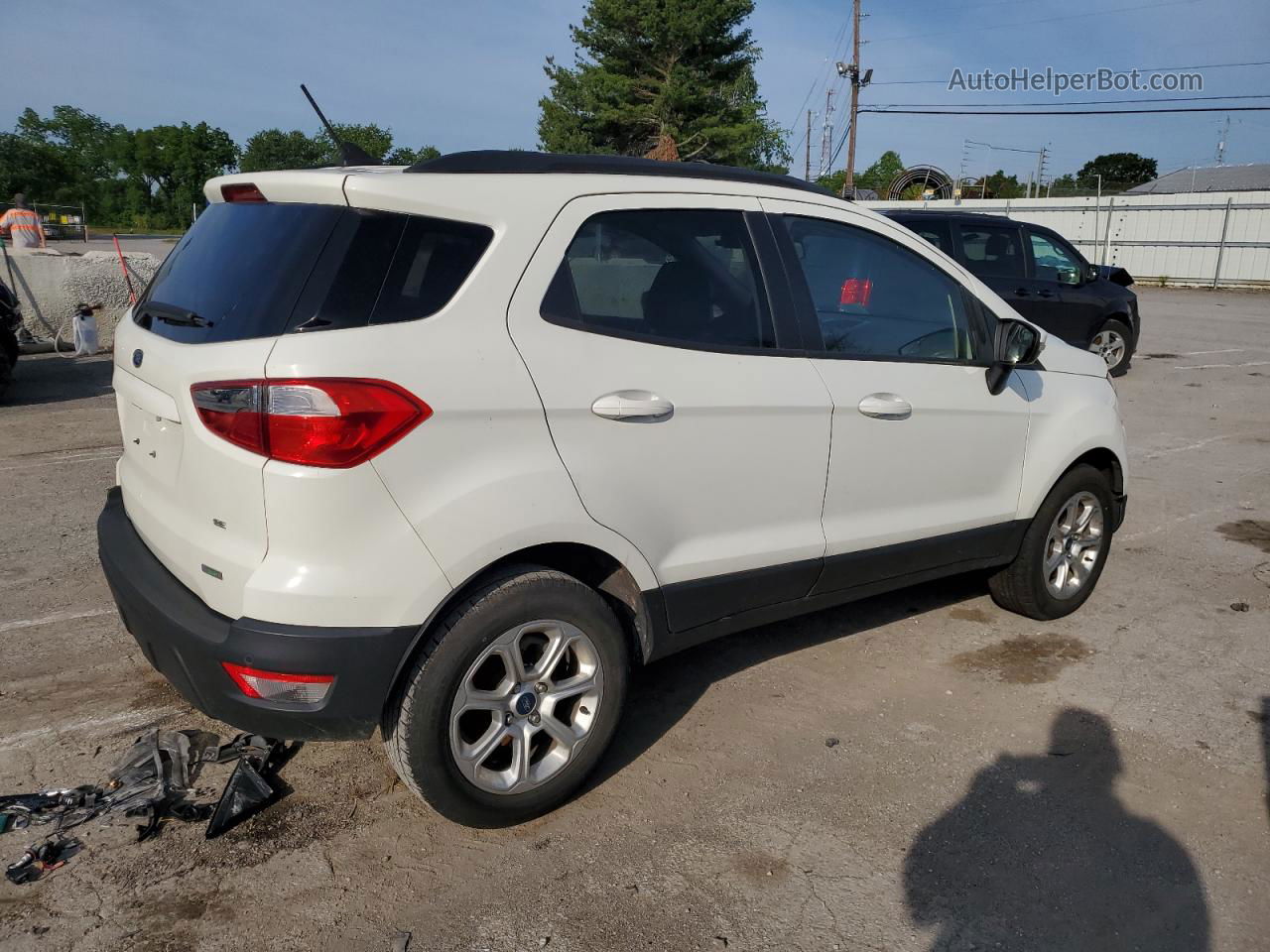 2019 Ford Ecosport Se White vin: MAJ3S2GE2KC300067