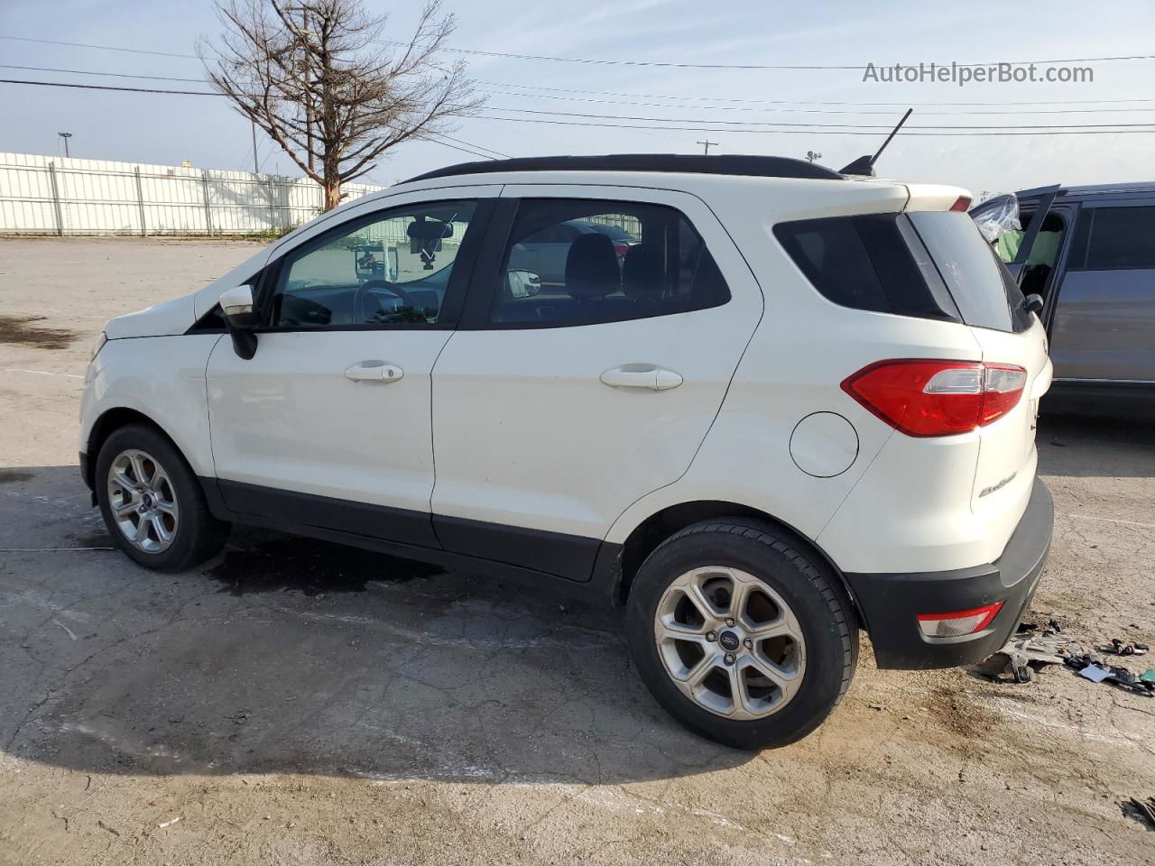 2019 Ford Ecosport Se White vin: MAJ3S2GE2KC300067