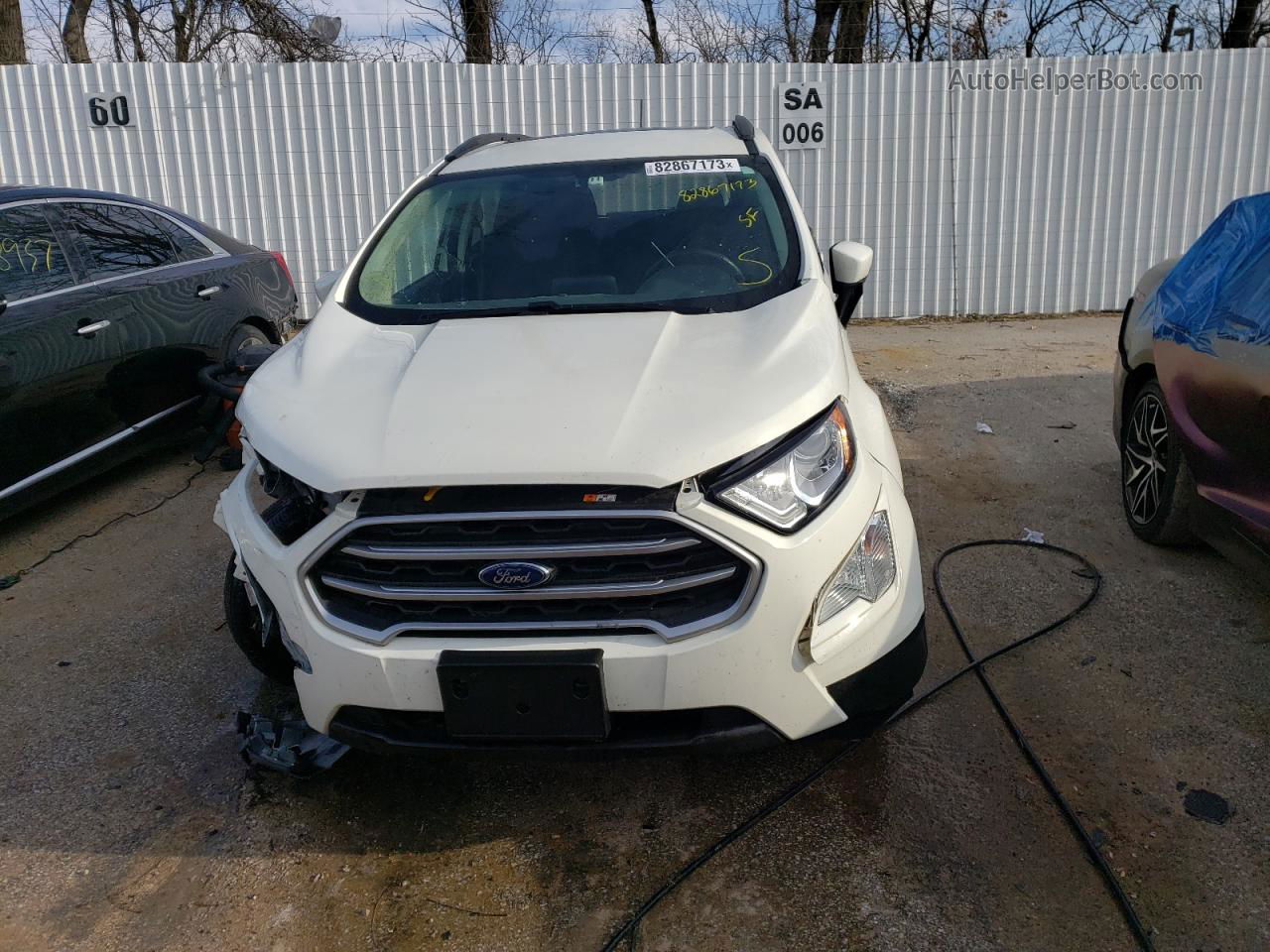 2019 Ford Ecosport Se Белый vin: MAJ3S2GE2KC307276