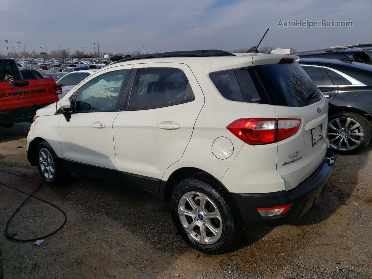 2019 Ford Ecosport Se White vin: MAJ3S2GE2KC307276