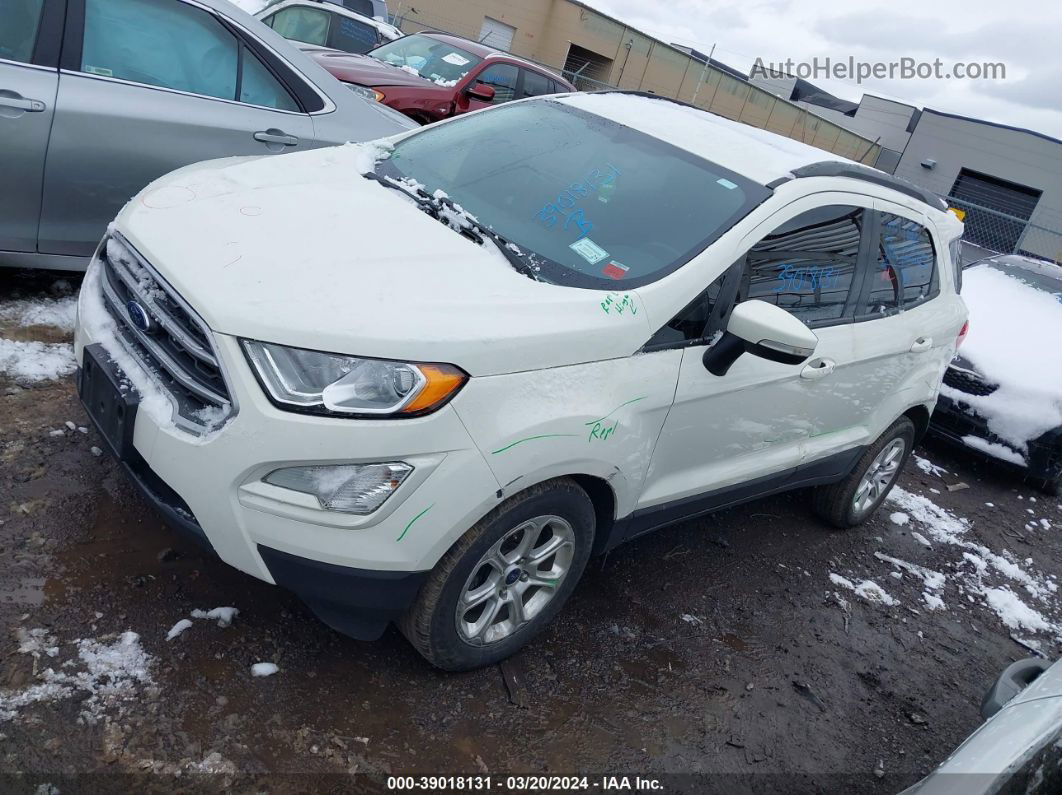 2020 Ford Ecosport Se White vin: MAJ3S2GE2LC326914