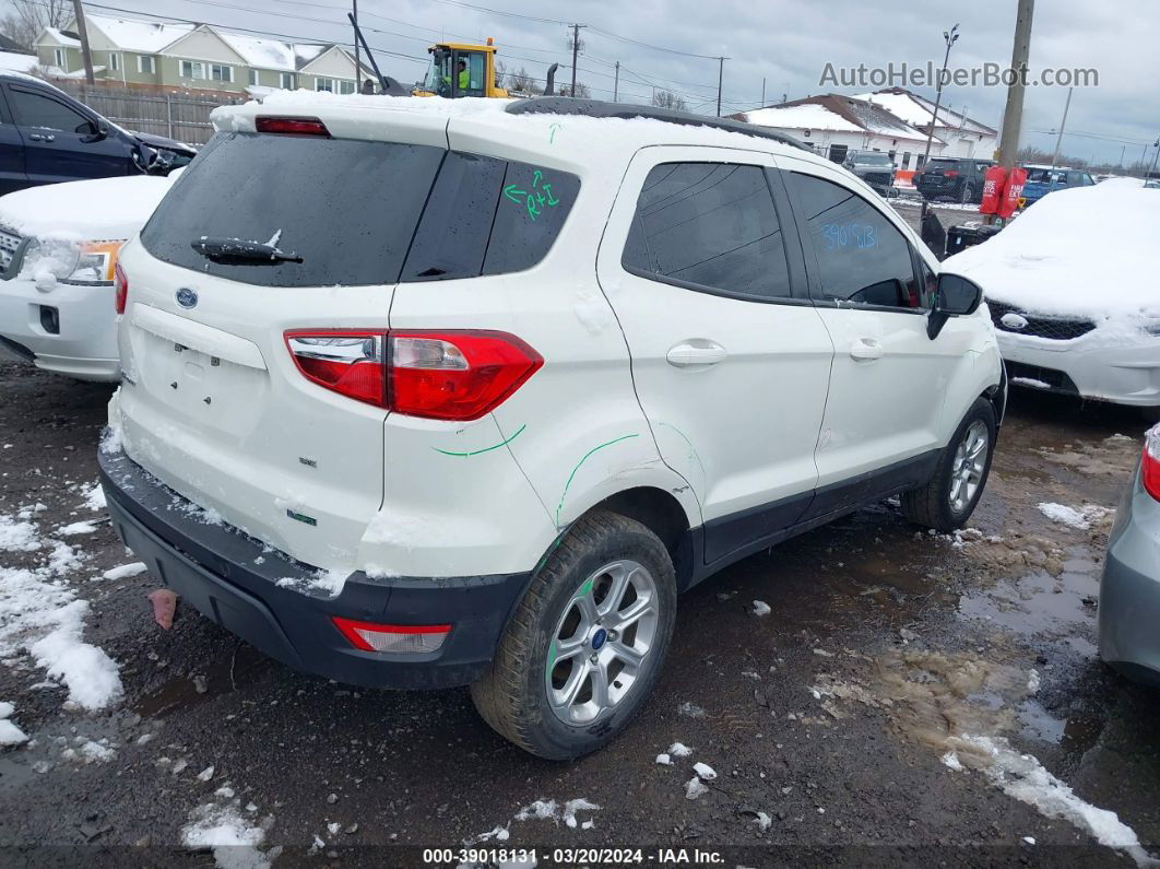 2020 Ford Ecosport Se White vin: MAJ3S2GE2LC326914