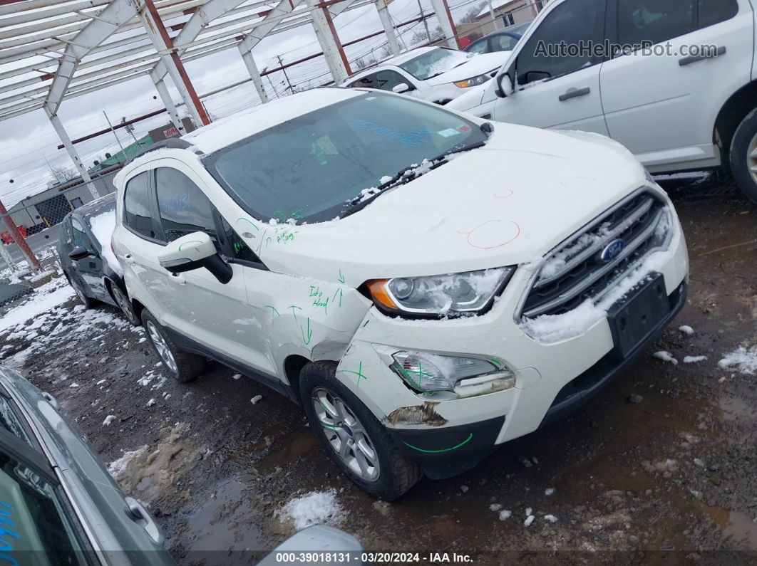 2020 Ford Ecosport Se White vin: MAJ3S2GE2LC326914