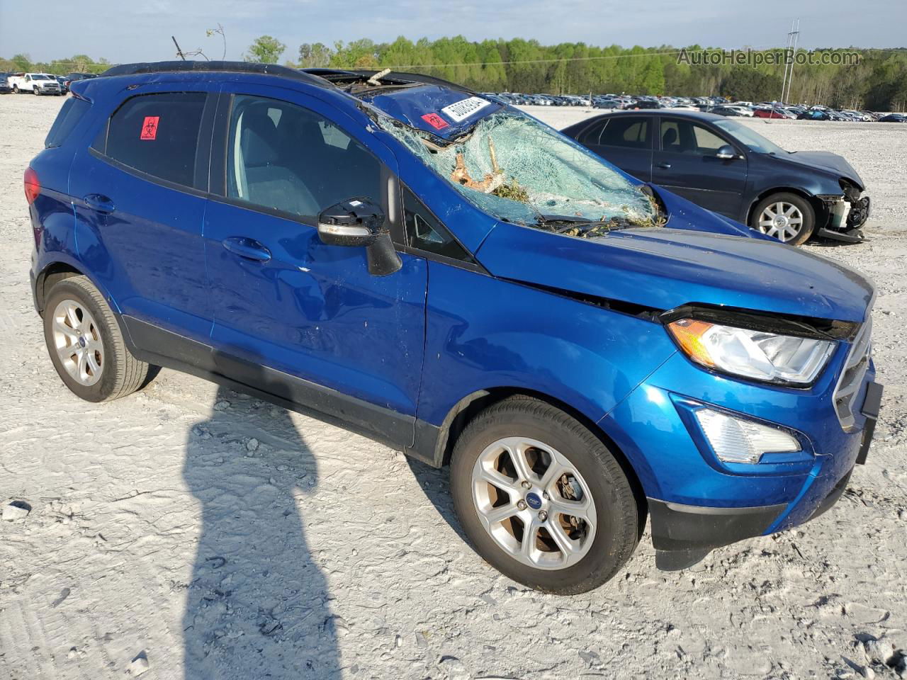 2020 Ford Ecosport Se Blue vin: MAJ3S2GE2LC327299