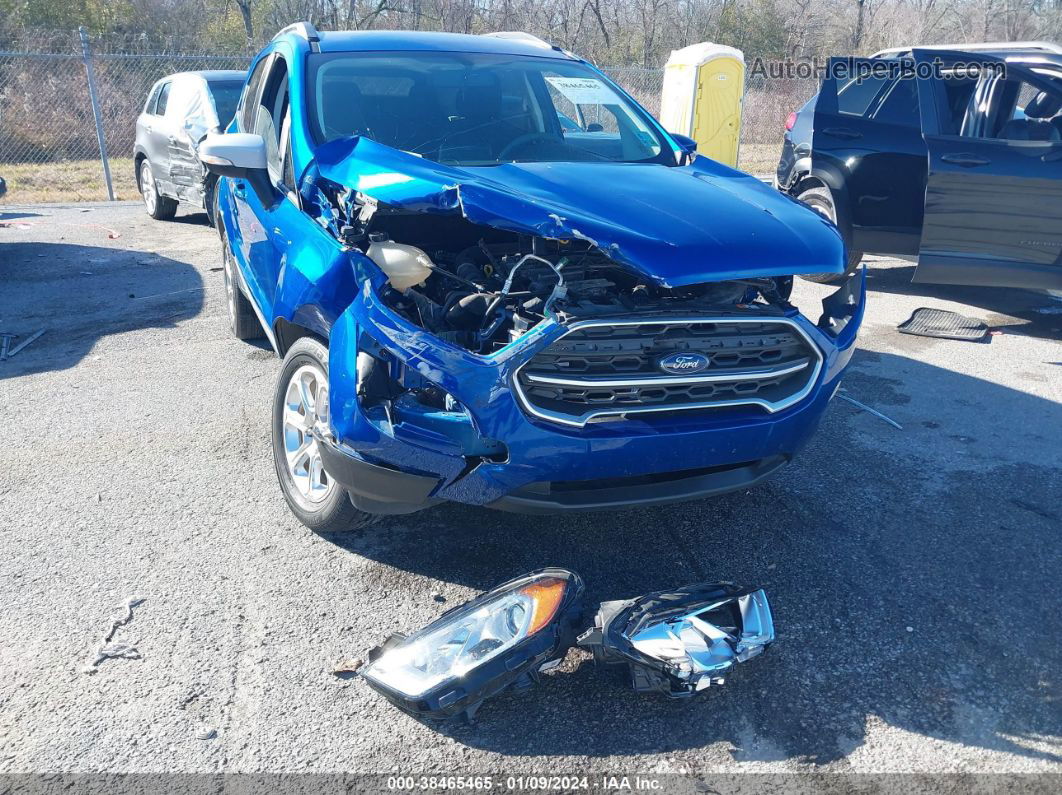 2020 Ford Ecosport Se Blue vin: MAJ3S2GE2LC331479