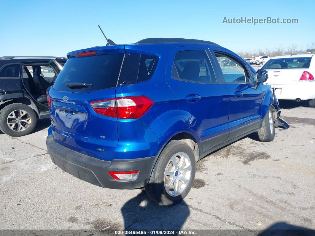 2020 Ford Ecosport Se Blue vin: MAJ3S2GE2LC331479