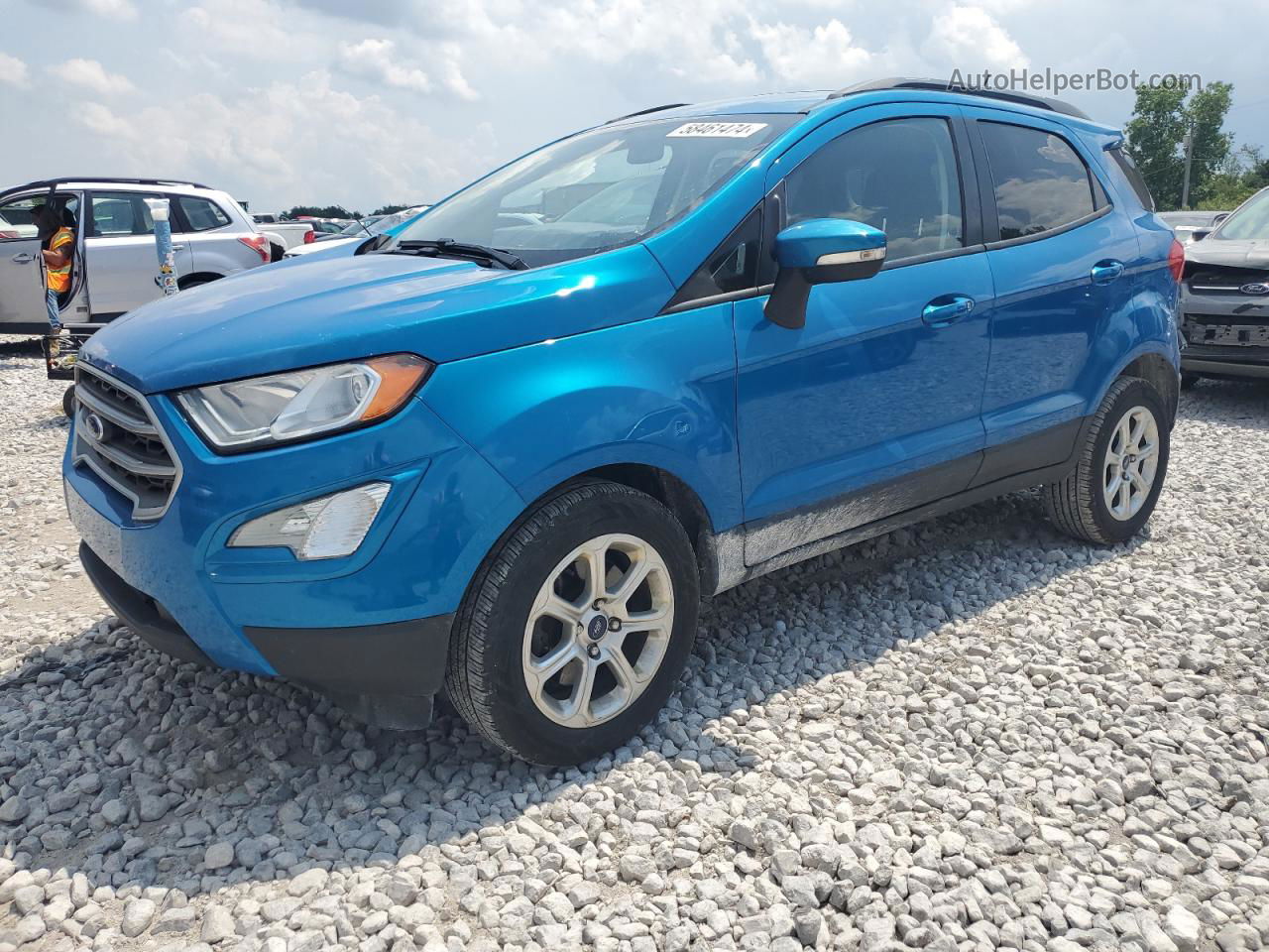 2019 Ford Ecosport Se Blue vin: MAJ3S2GE3KC254006