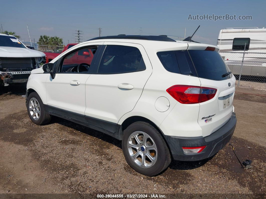 2019 Ford Ecosport Se White vin: MAJ3S2GE3KC257603