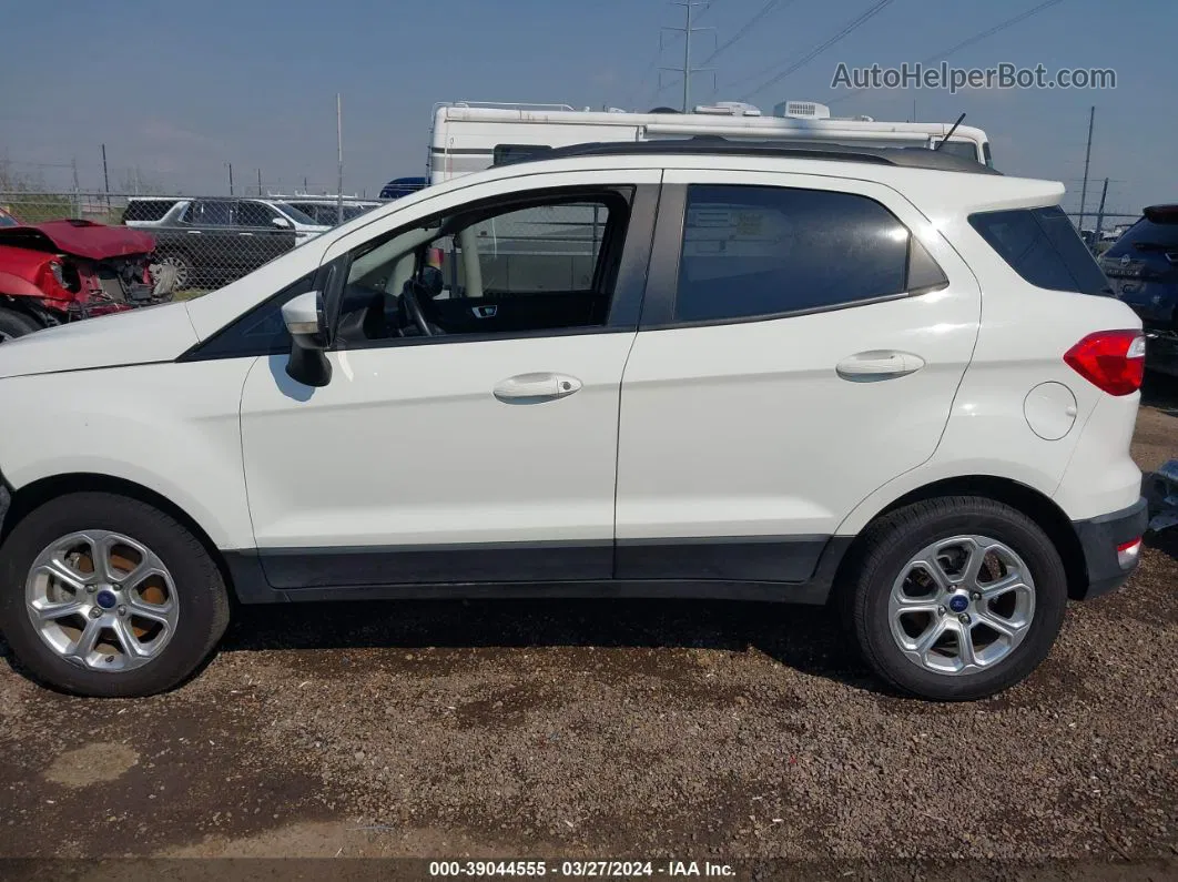 2019 Ford Ecosport Se White vin: MAJ3S2GE3KC257603