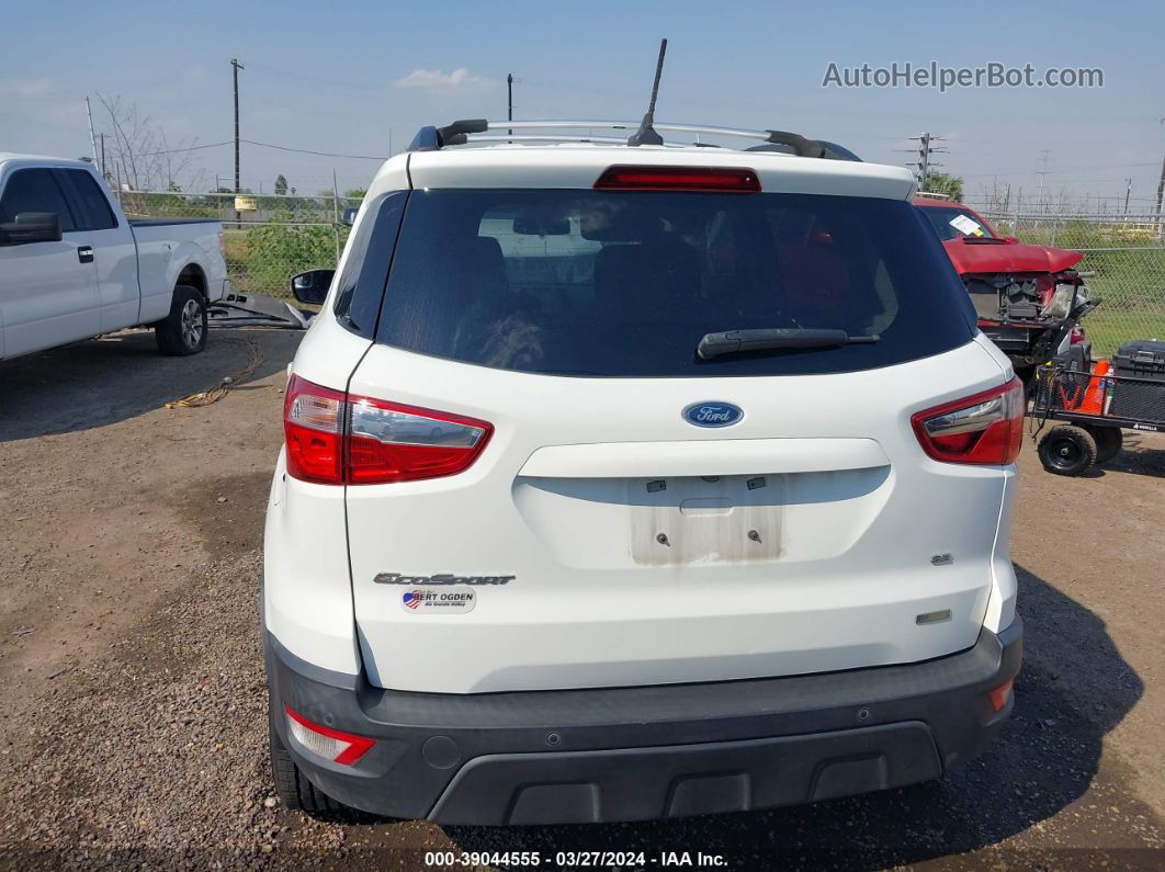 2019 Ford Ecosport Se White vin: MAJ3S2GE3KC257603