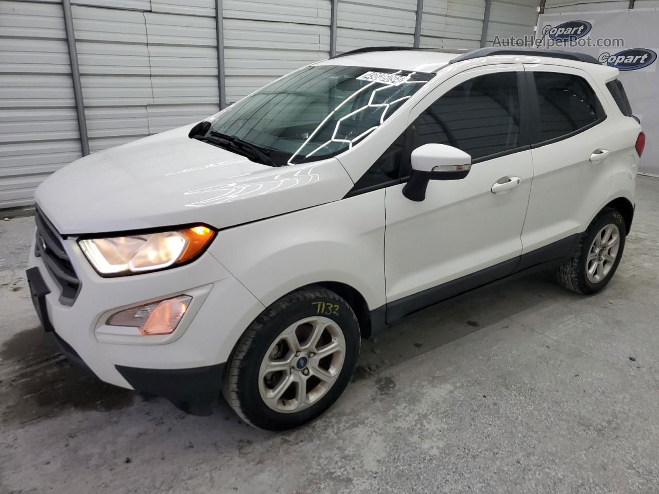 2019 Ford Ecosport Se White vin: MAJ3S2GE3KC263871