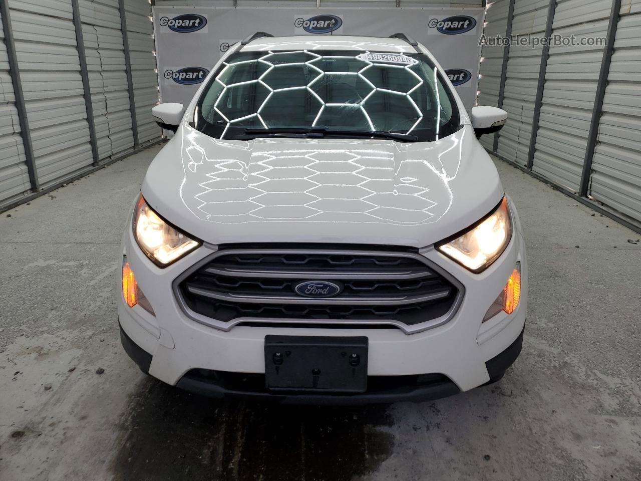 2019 Ford Ecosport Se White vin: MAJ3S2GE3KC263871