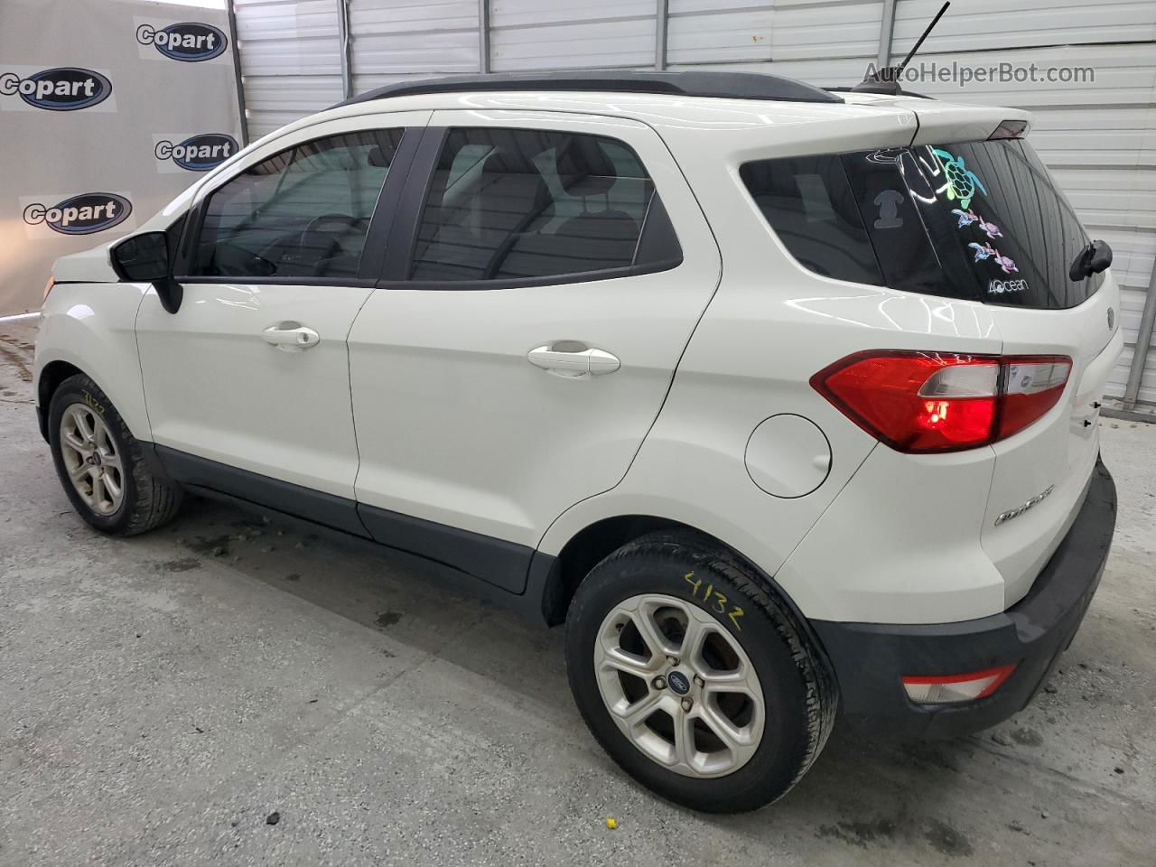 2019 Ford Ecosport Se White vin: MAJ3S2GE3KC263871