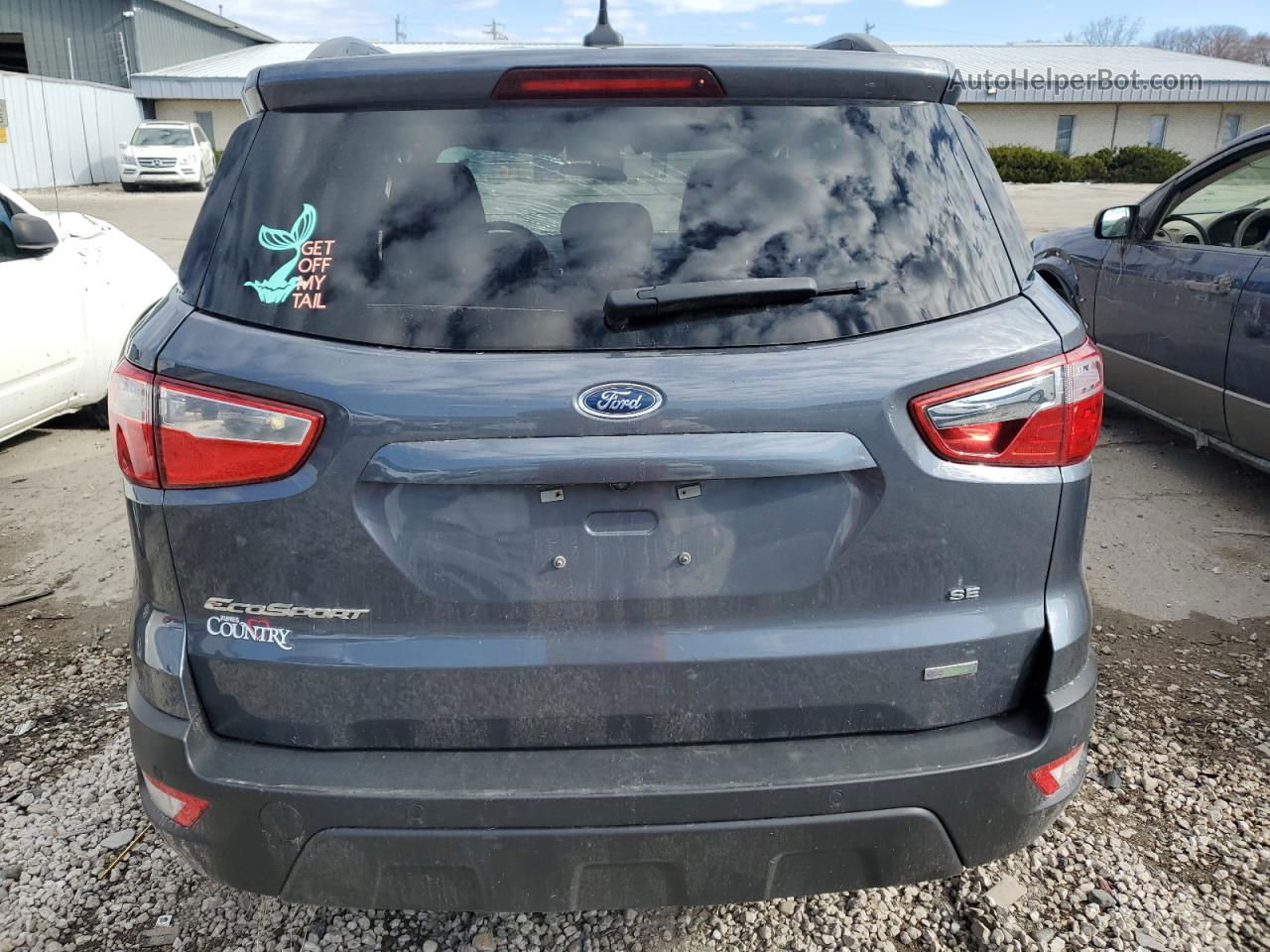 2019 Ford Ecosport Se Gray vin: MAJ3S2GE3KC275812