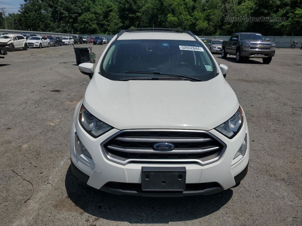 2019 Ford Ecosport Se White vin: MAJ3S2GE3KC276023