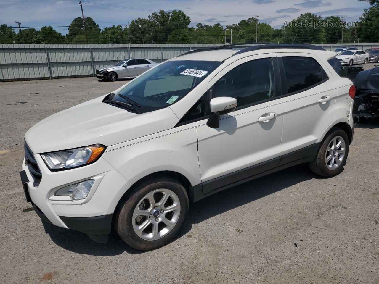 2019 Ford Ecosport Se White vin: MAJ3S2GE3KC276023