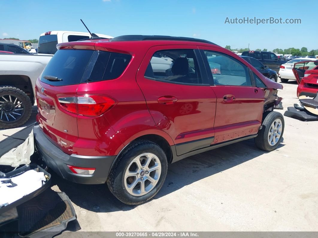 2020 Ford Ecosport Se Красный vin: MAJ3S2GE3LC324248