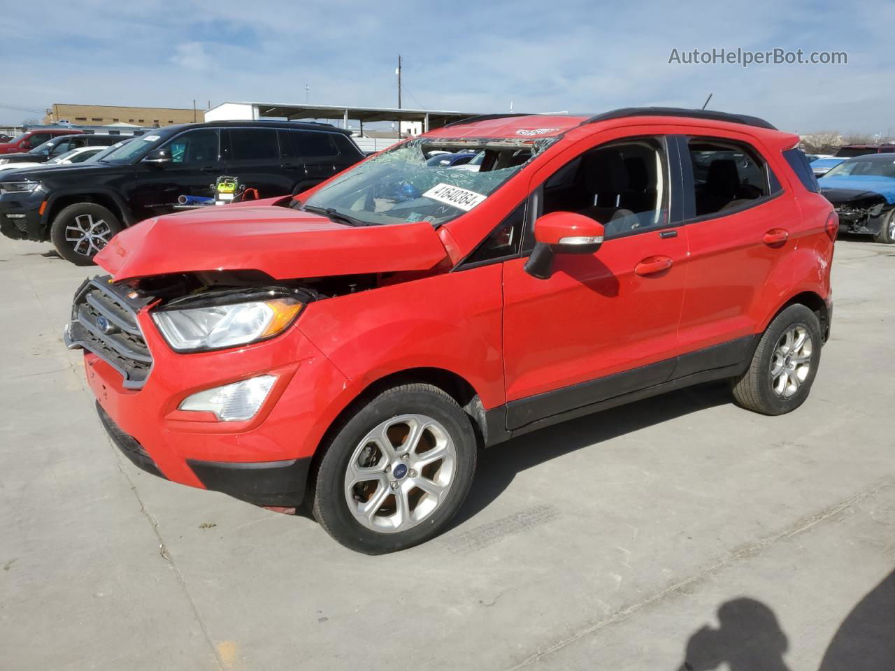 2020 Ford Ecosport Se Красный vin: MAJ3S2GE3LC336741