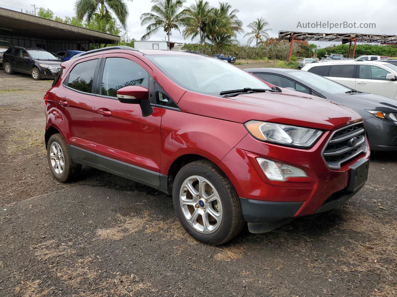 2020 Ford Ecosport Se Maroon vin: MAJ3S2GE3LC390931