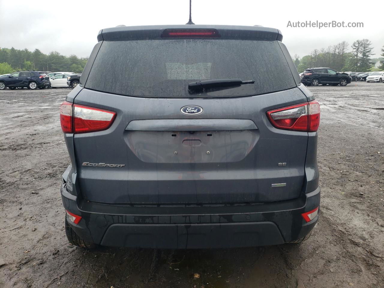 2019 Ford Ecosport Se Gray vin: MAJ3S2GE4KC258520