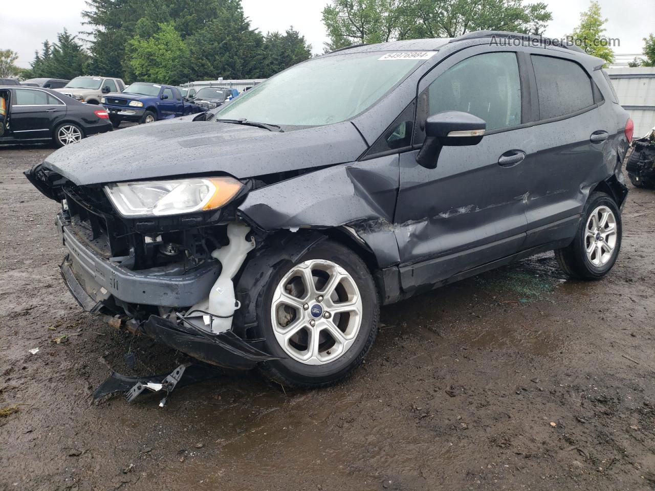 2019 Ford Ecosport Se Gray vin: MAJ3S2GE4KC258520