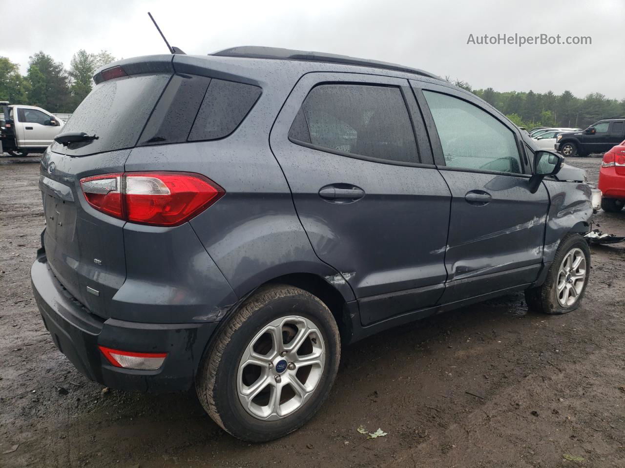 2019 Ford Ecosport Se Gray vin: MAJ3S2GE4KC258520