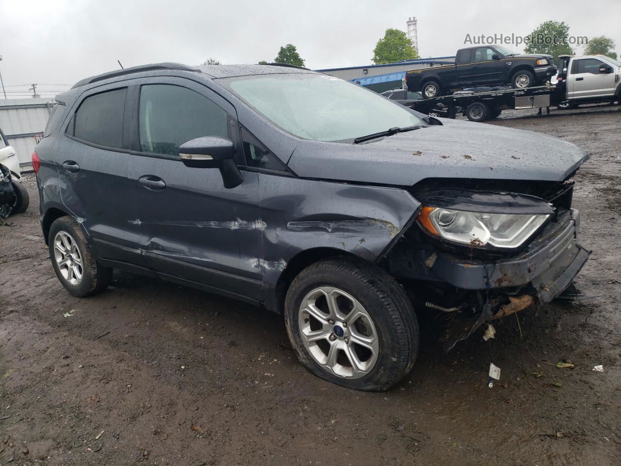 2019 Ford Ecosport Se Gray vin: MAJ3S2GE4KC258520