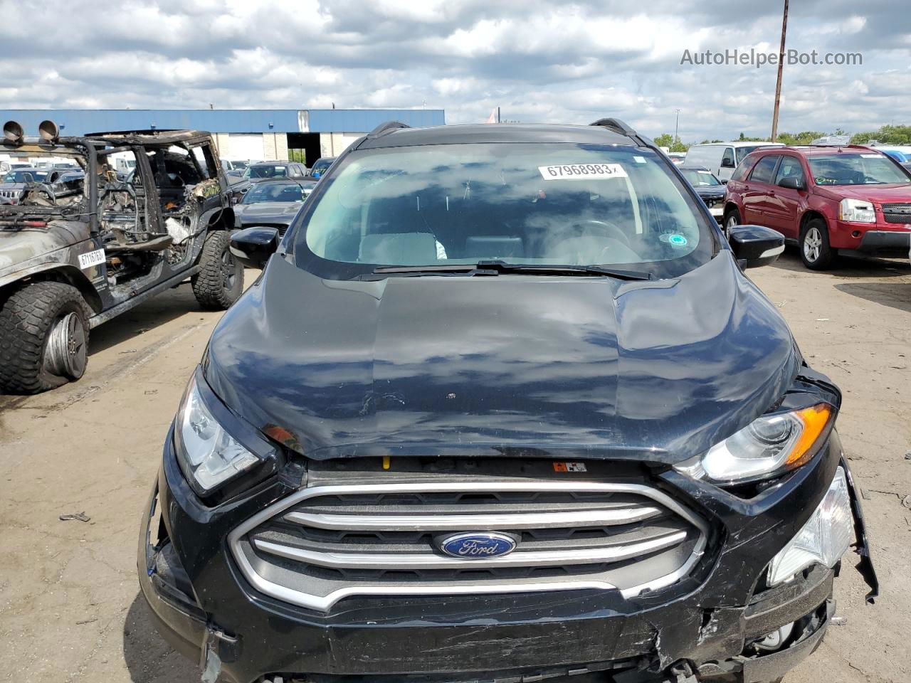 2019 Ford Ecosport Se Black vin: MAJ3S2GE4KC295275